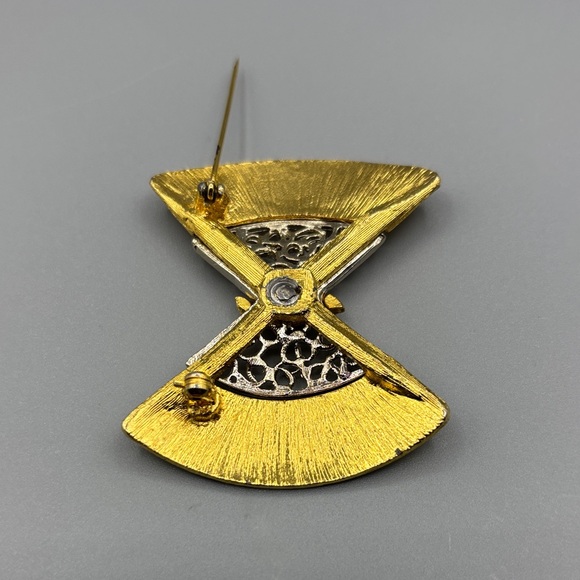 Vintage Gold Bow Brooch JP417 2/$20 - Picture 6 of 8